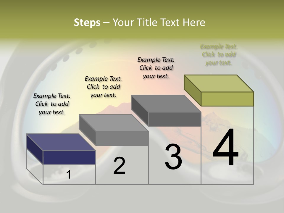 Mountain Glass Mirror PowerPoint Template