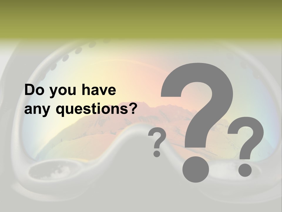 Mountain Glass Mirror PowerPoint Template