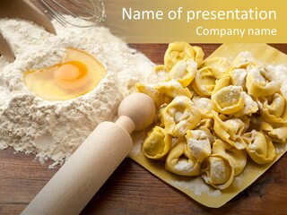 Gourmet Flour Kitchen PowerPoint Template