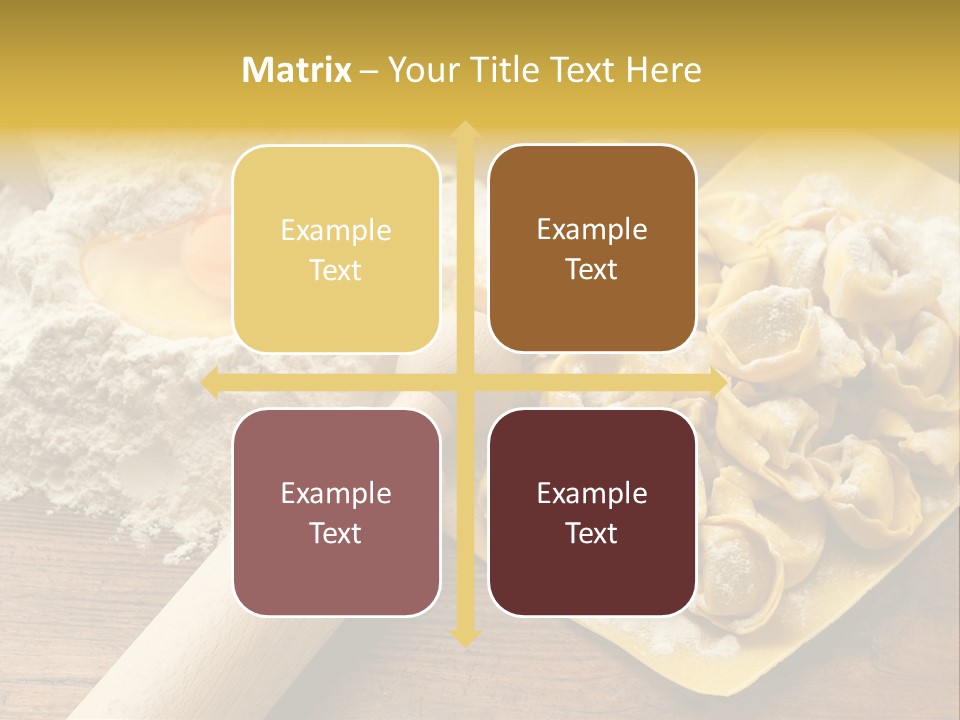 Gourmet Flour Kitchen PowerPoint Template