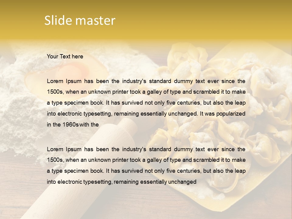 Gourmet Flour Kitchen PowerPoint Template