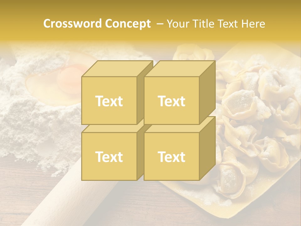 Gourmet Flour Kitchen PowerPoint Template