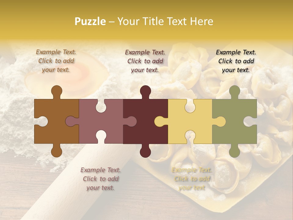 Gourmet Flour Kitchen PowerPoint Template