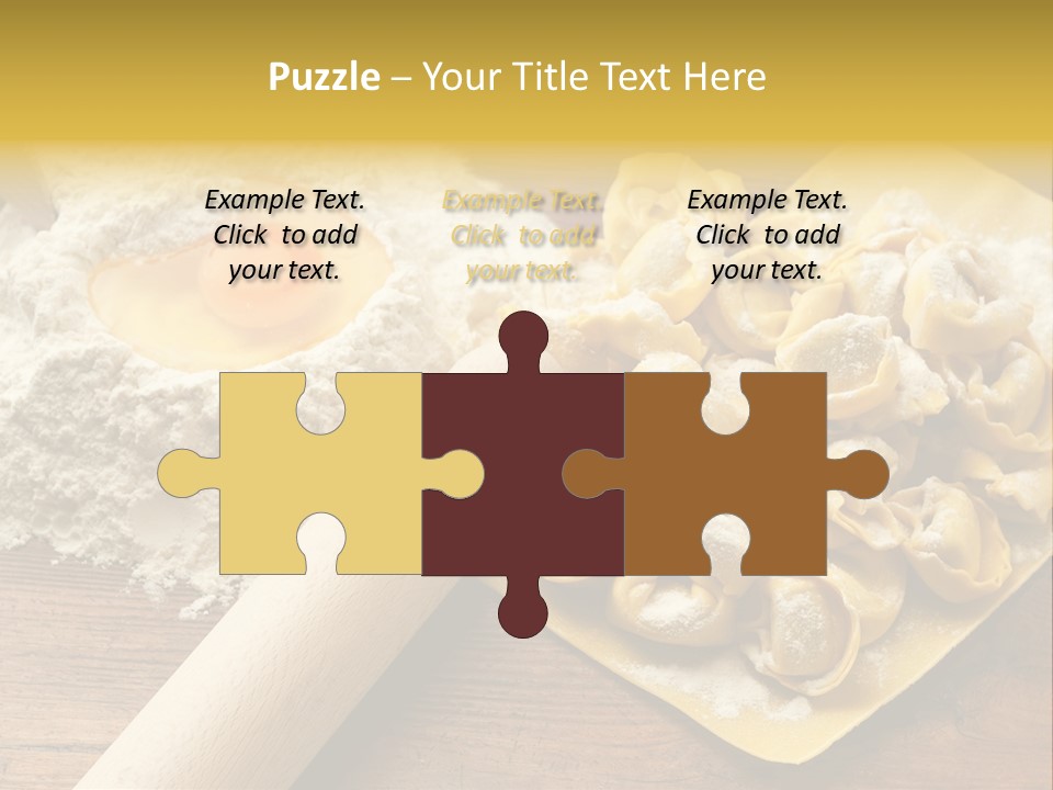 Gourmet Flour Kitchen PowerPoint Template