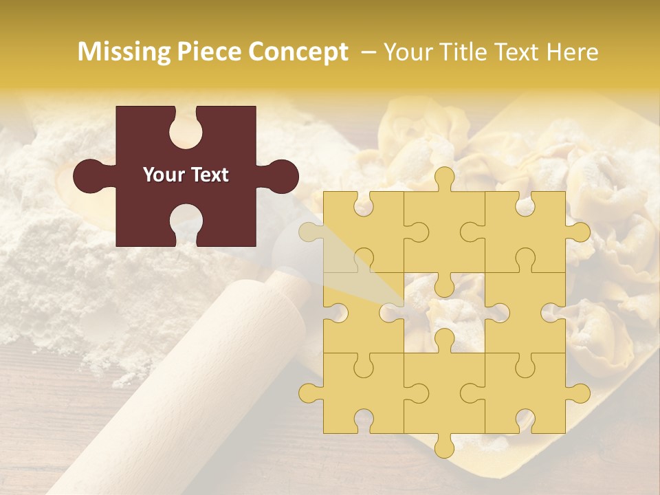 Gourmet Flour Kitchen PowerPoint Template