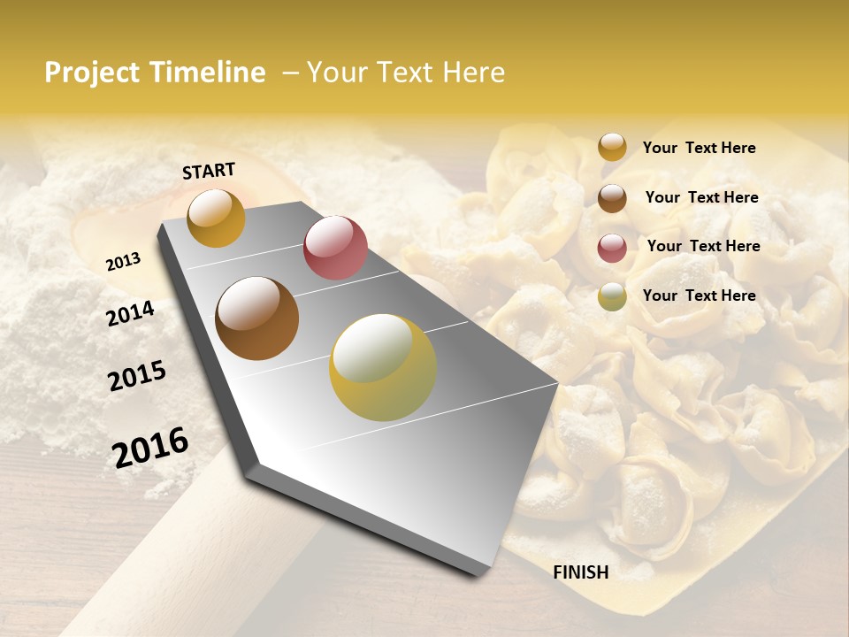 Gourmet Flour Kitchen PowerPoint Template