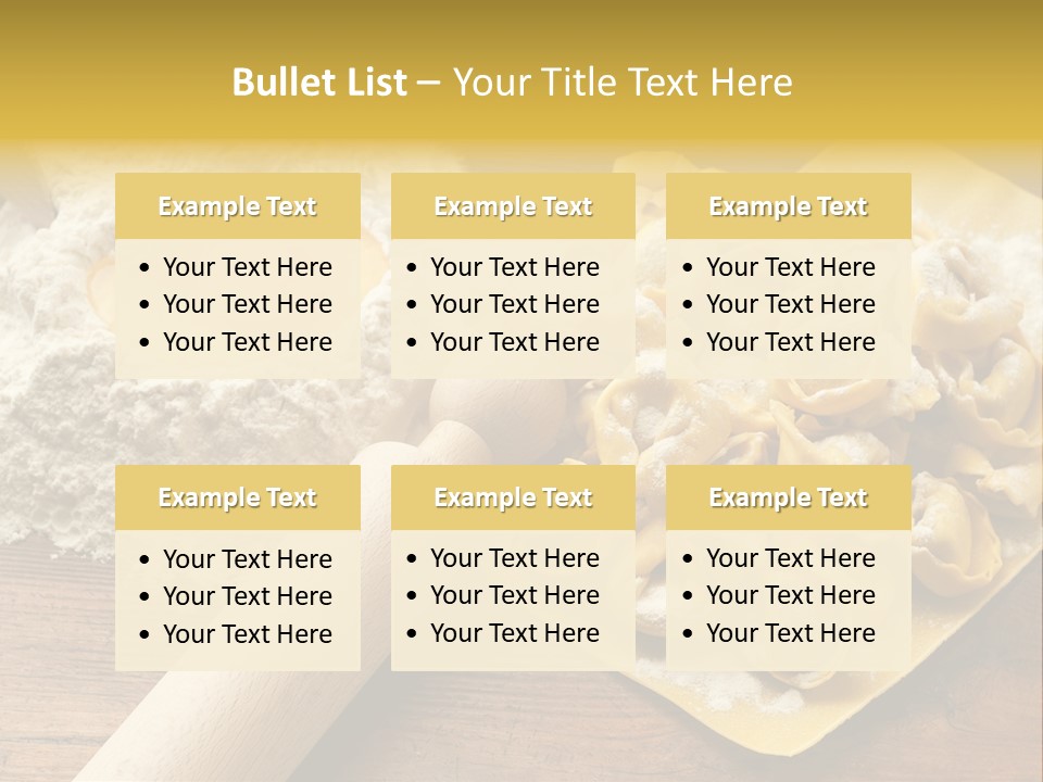 Gourmet Flour Kitchen PowerPoint Template