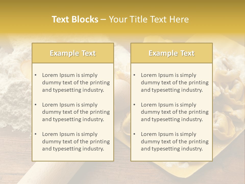 Gourmet Flour Kitchen PowerPoint Template