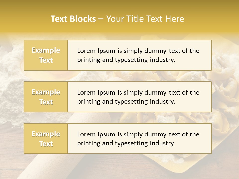 Gourmet Flour Kitchen PowerPoint Template