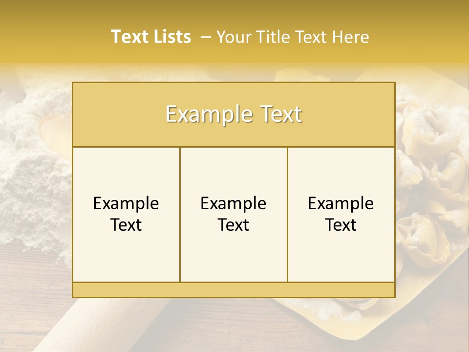 Gourmet Flour Kitchen PowerPoint Template