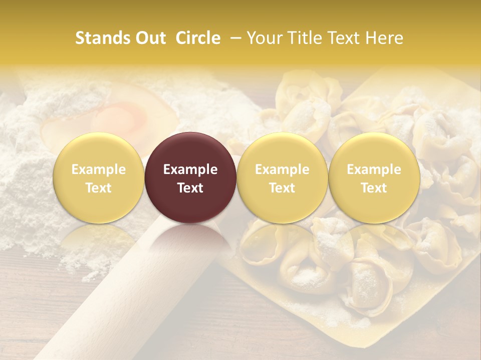 Gourmet Flour Kitchen PowerPoint Template