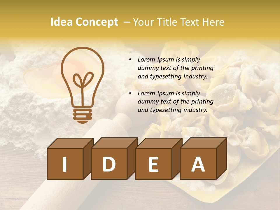 Gourmet Flour Kitchen PowerPoint Template