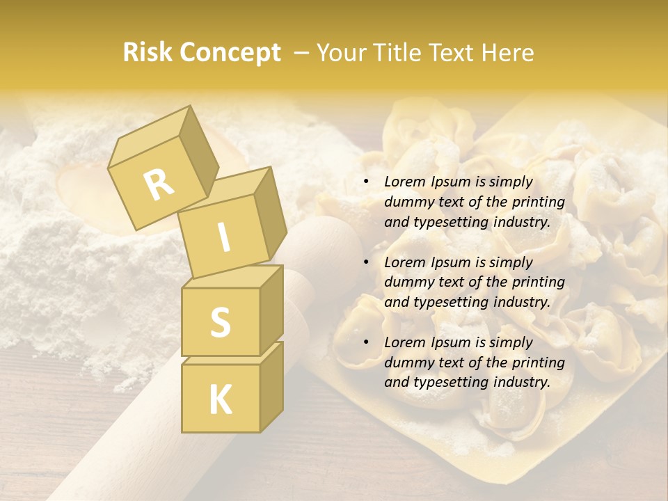 Gourmet Flour Kitchen PowerPoint Template