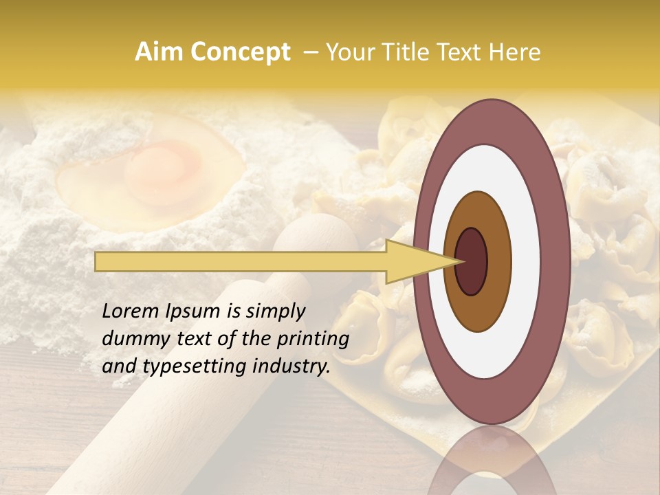 Gourmet Flour Kitchen PowerPoint Template