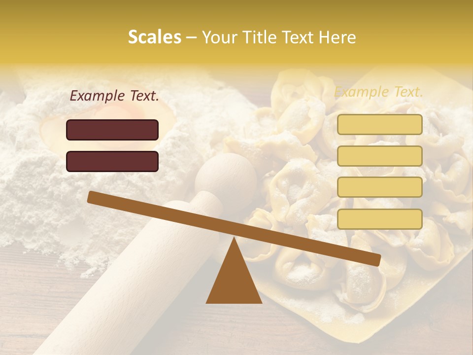 Gourmet Flour Kitchen PowerPoint Template