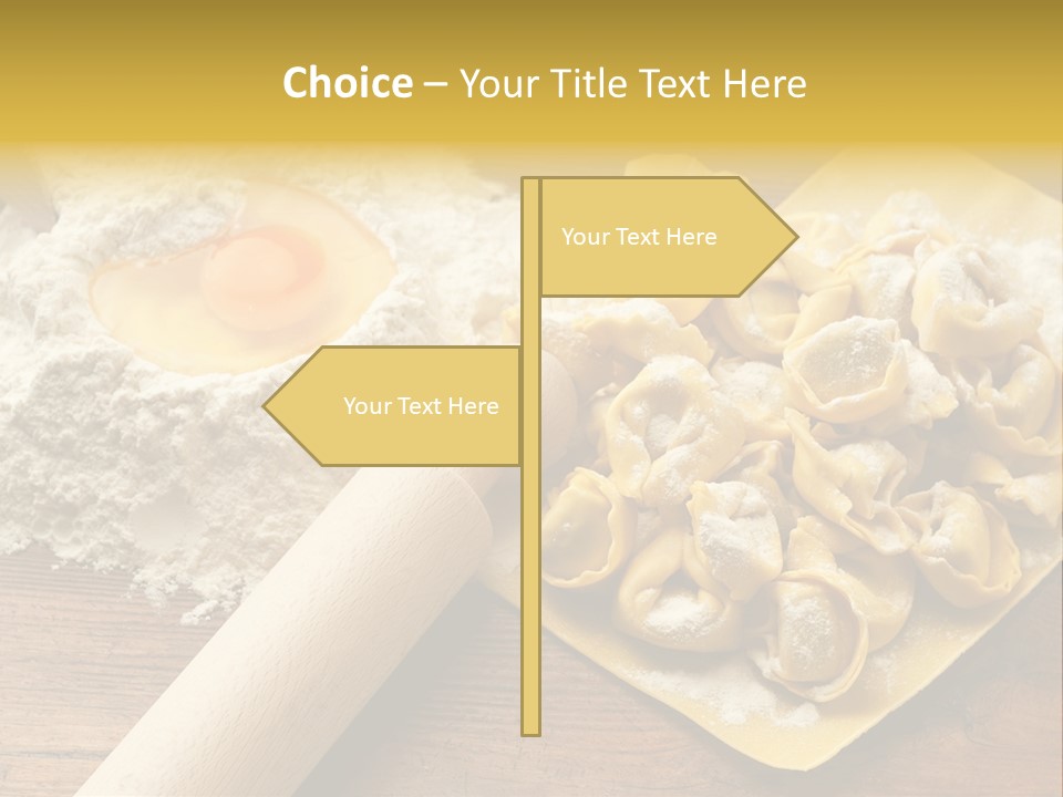 Gourmet Flour Kitchen PowerPoint Template