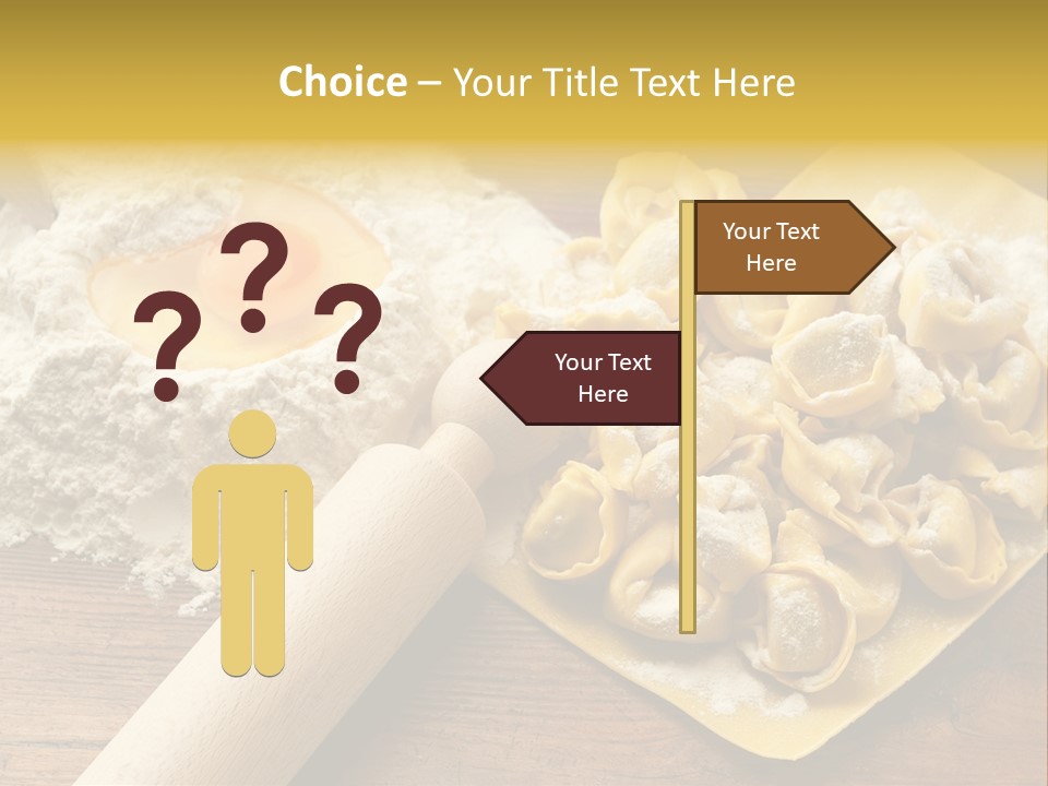 Gourmet Flour Kitchen PowerPoint Template