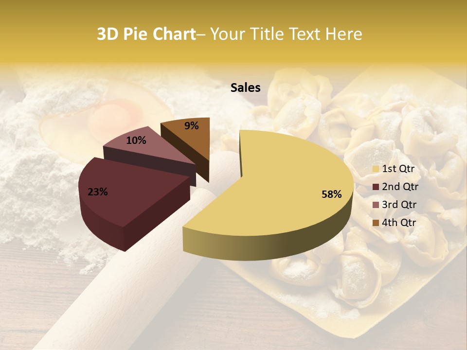 Gourmet Flour Kitchen PowerPoint Template