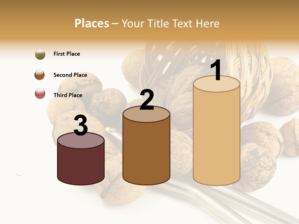 Round Nut Basket PowerPoint Template