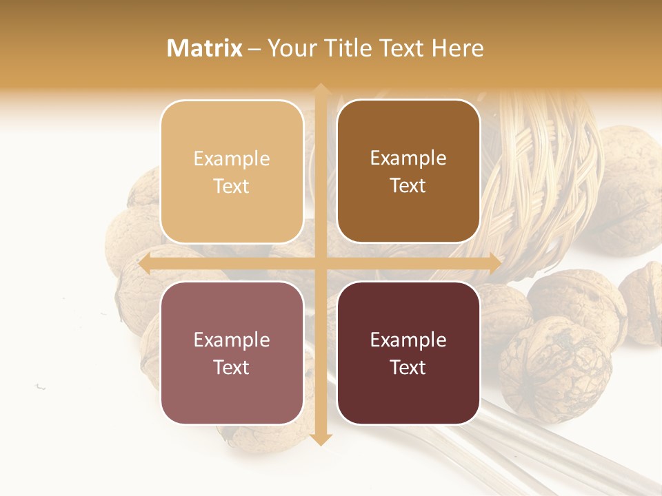 Round Nut Basket PowerPoint Template