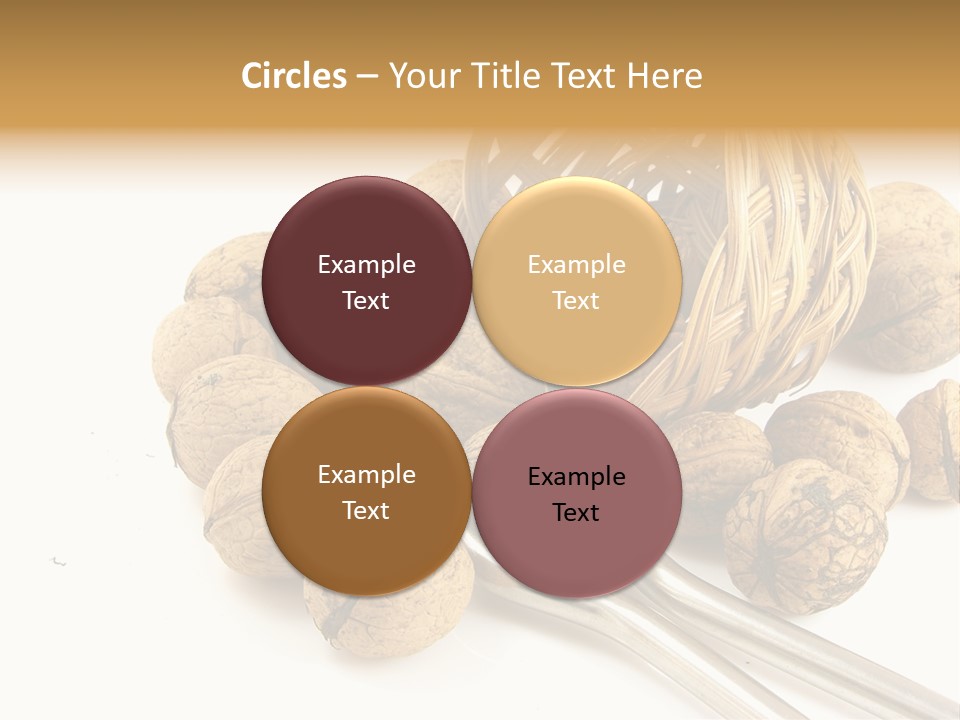 Round Nut Basket PowerPoint Template