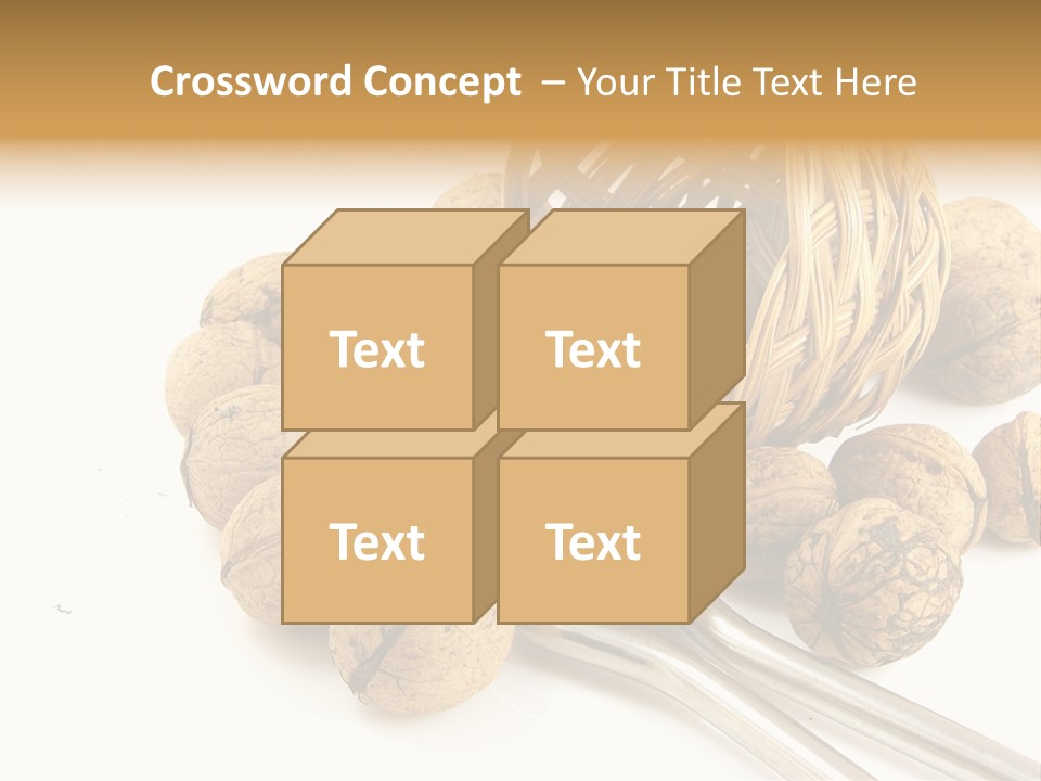 Round Nut Basket PowerPoint Template