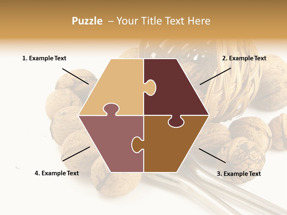 Round Nut Basket PowerPoint Template