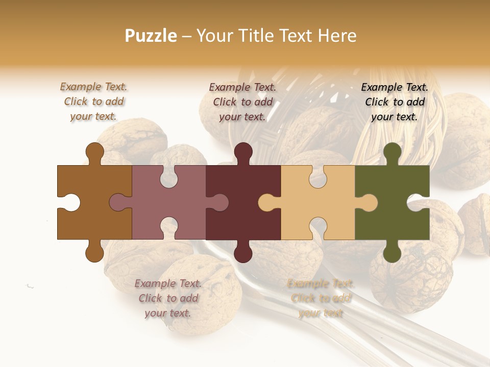 Round Nut Basket PowerPoint Template