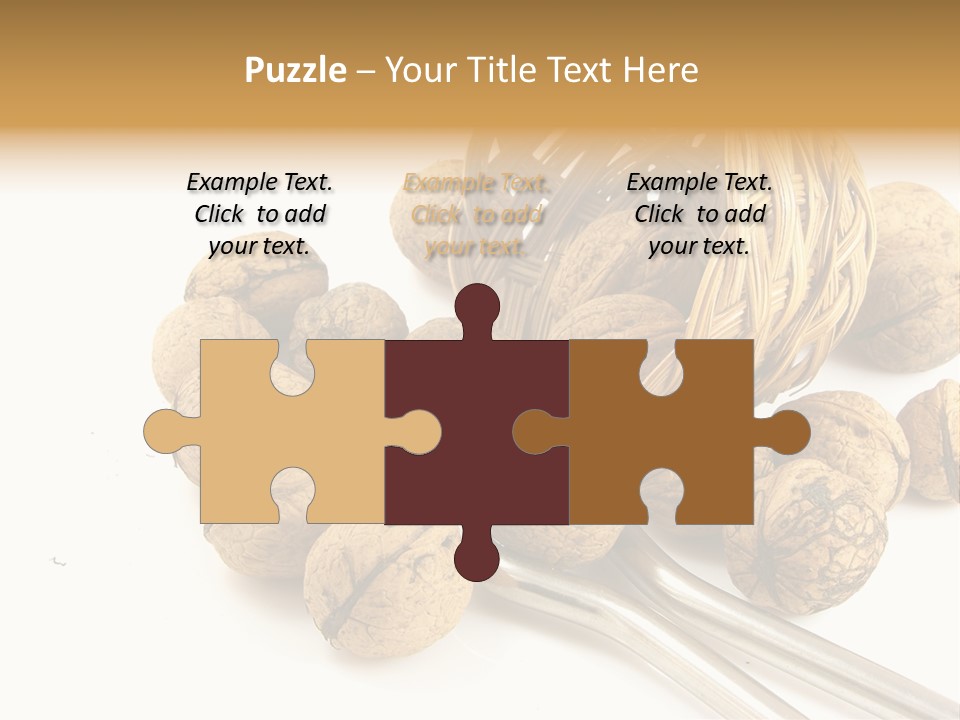 Round Nut Basket PowerPoint Template