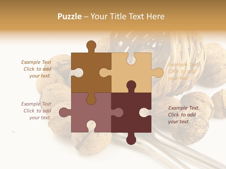 Round Nut Basket PowerPoint Template