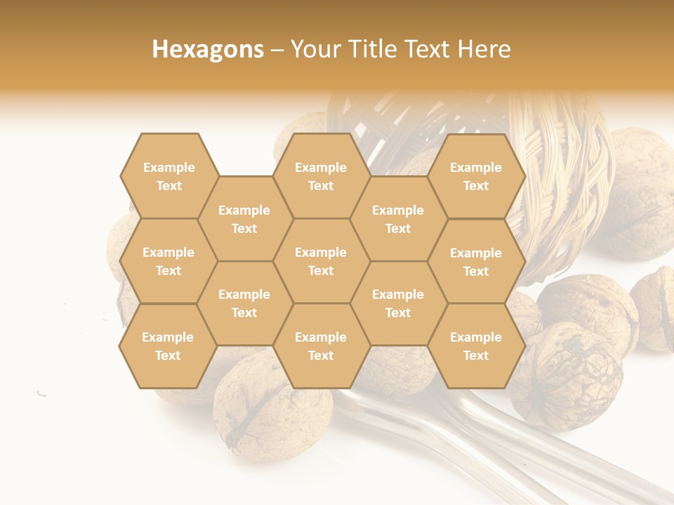 Round Nut Basket PowerPoint Template