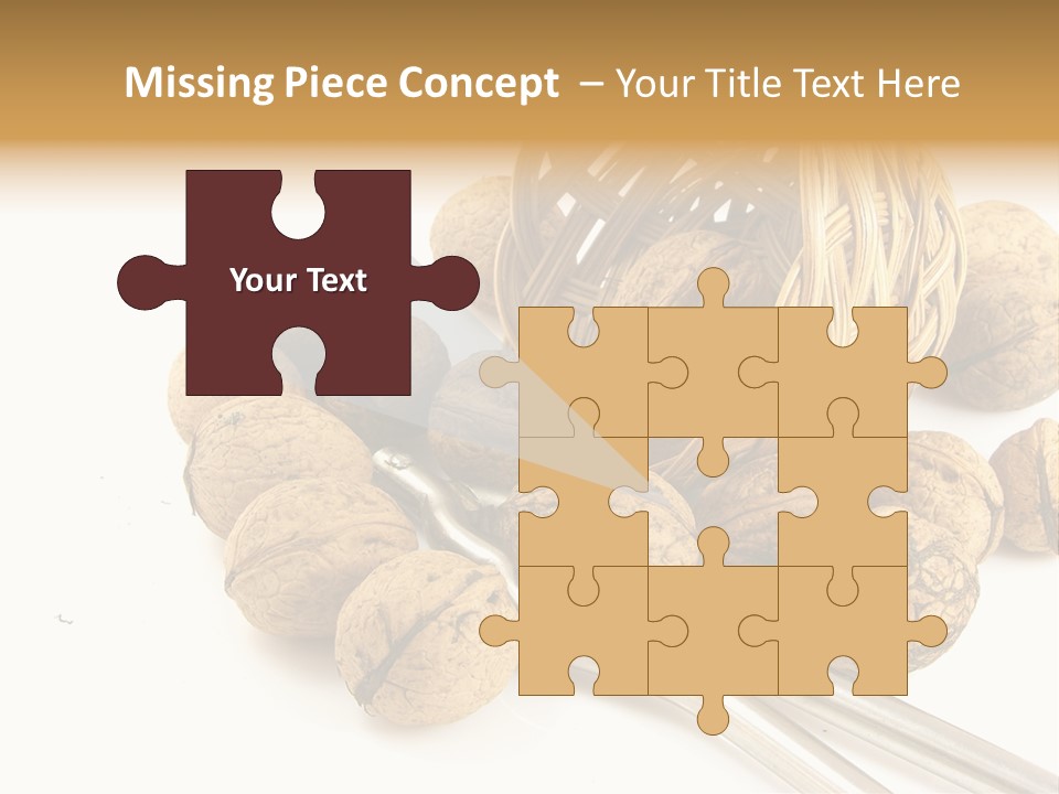 Round Nut Basket PowerPoint Template
