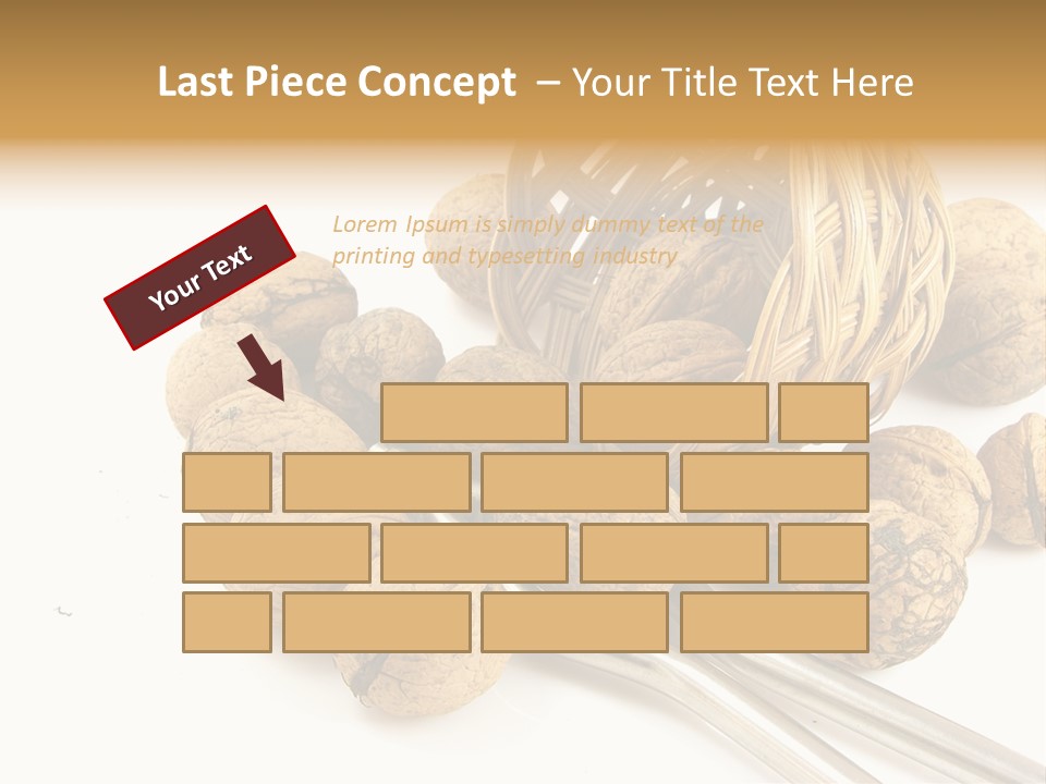 Round Nut Basket PowerPoint Template
