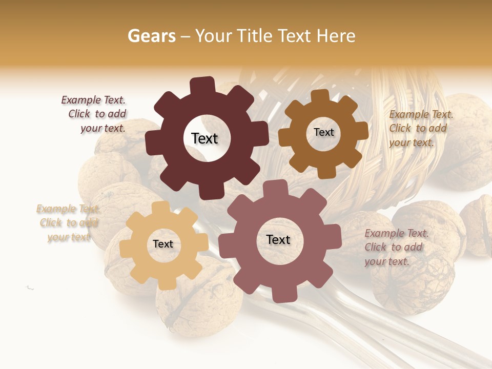 Round Nut Basket PowerPoint Template
