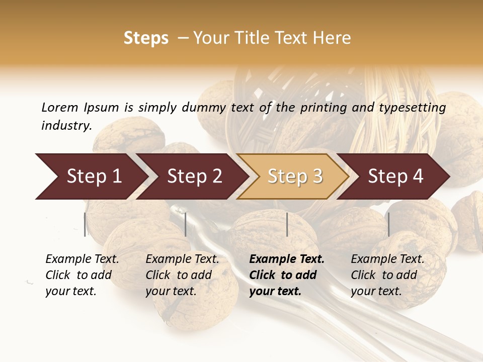 Round Nut Basket PowerPoint Template
