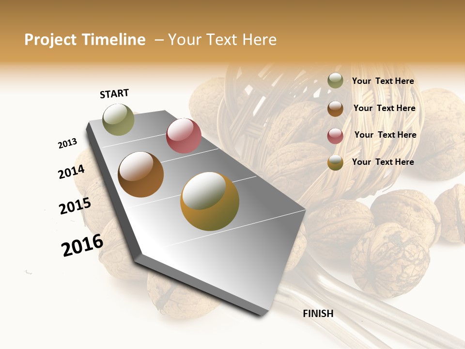 Round Nut Basket PowerPoint Template