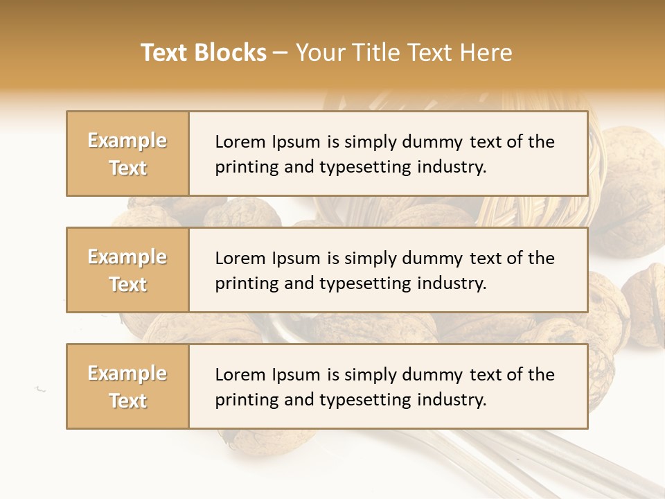 Round Nut Basket PowerPoint Template
