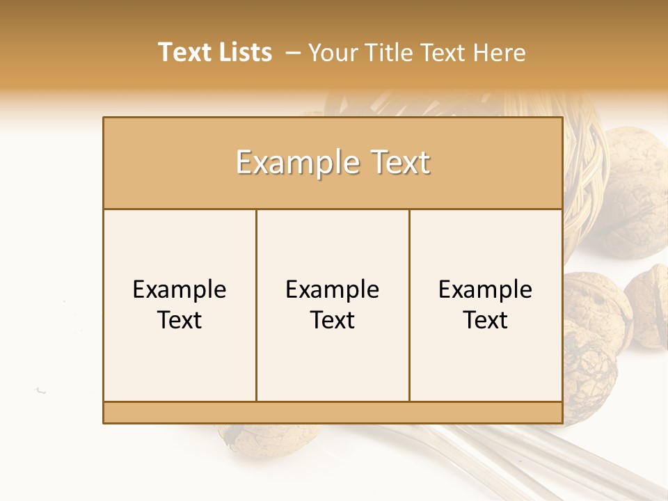 Round Nut Basket PowerPoint Template