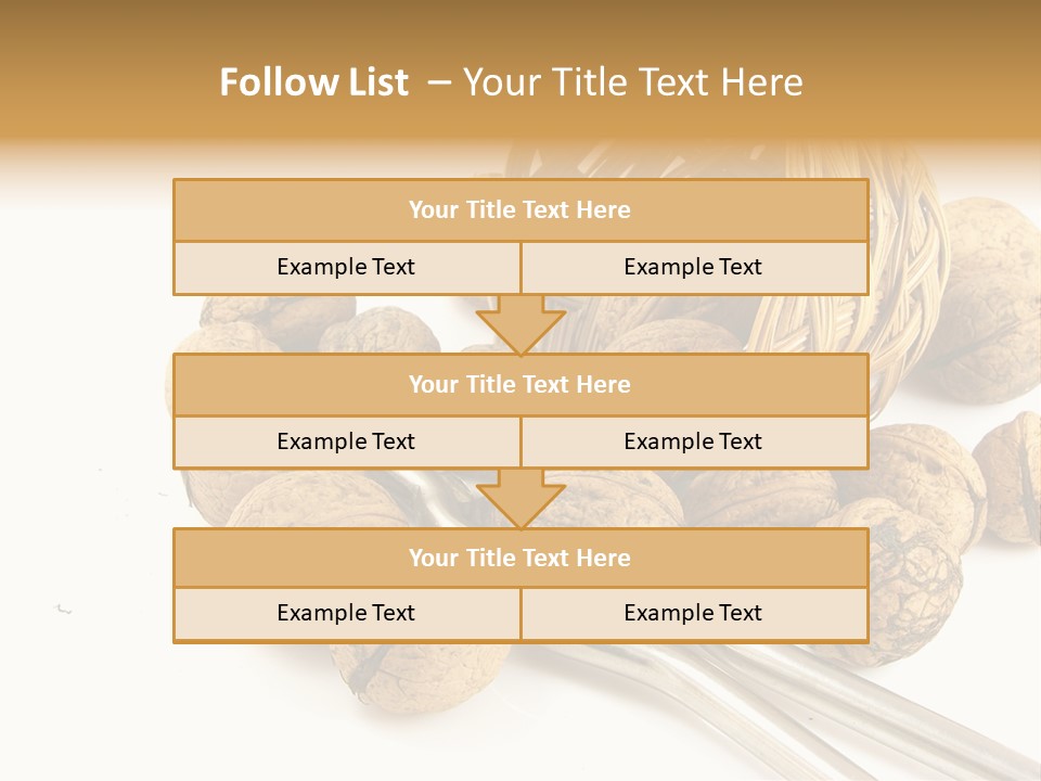 Round Nut Basket PowerPoint Template