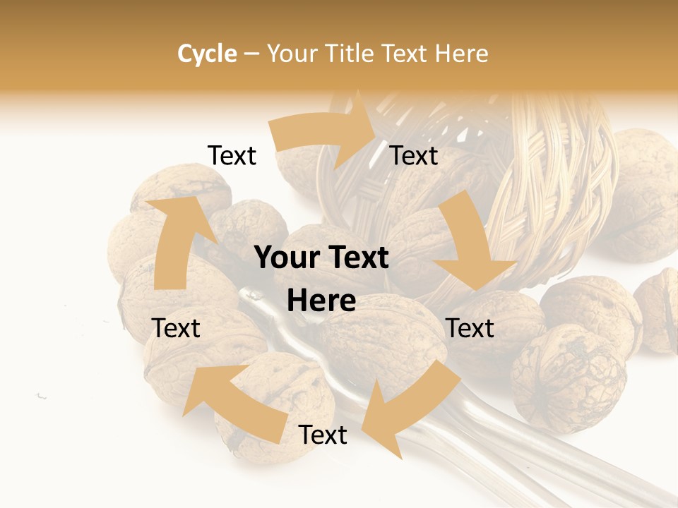 Round Nut Basket PowerPoint Template