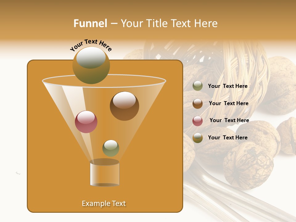 Round Nut Basket PowerPoint Template