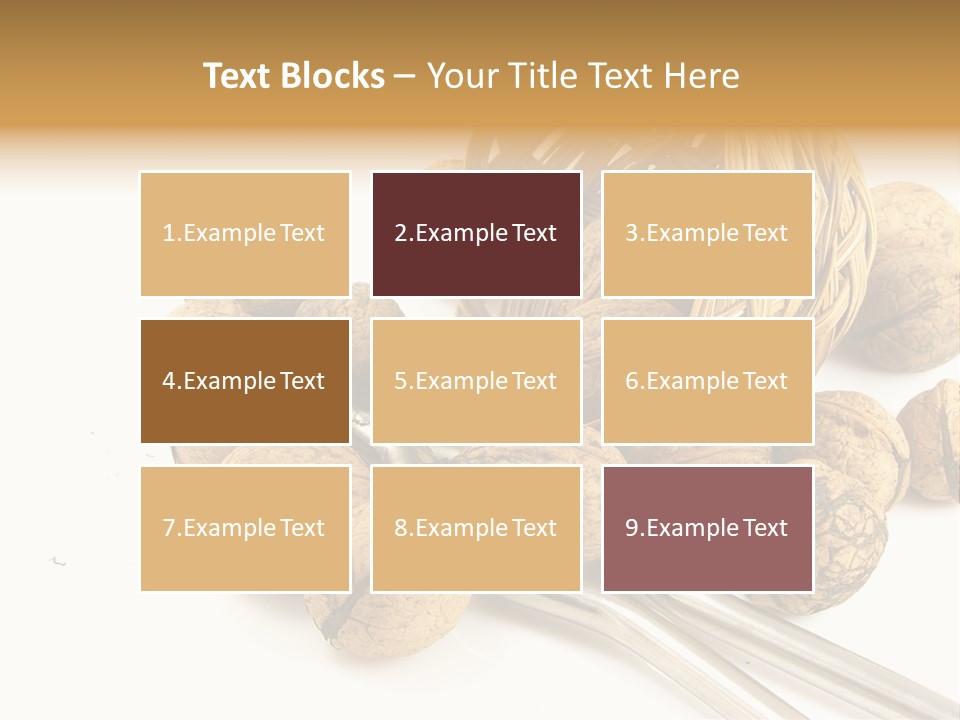 Round Nut Basket PowerPoint Template