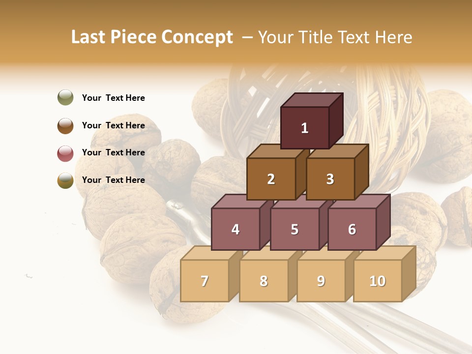 Round Nut Basket PowerPoint Template