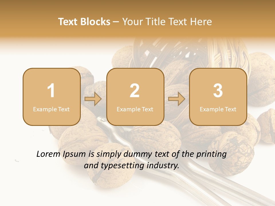 Round Nut Basket PowerPoint Template