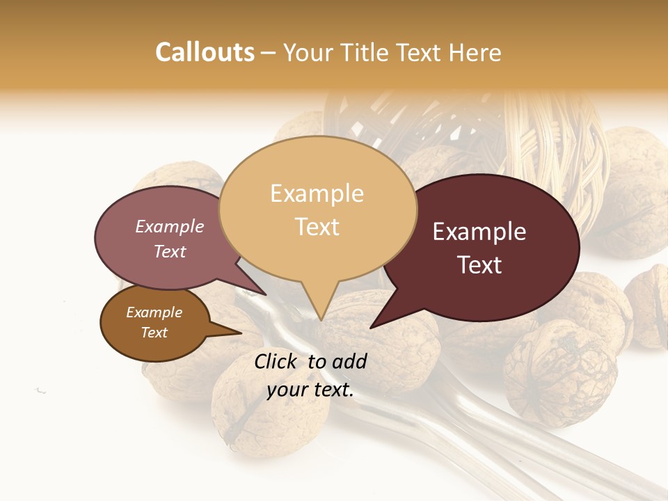 Round Nut Basket PowerPoint Template