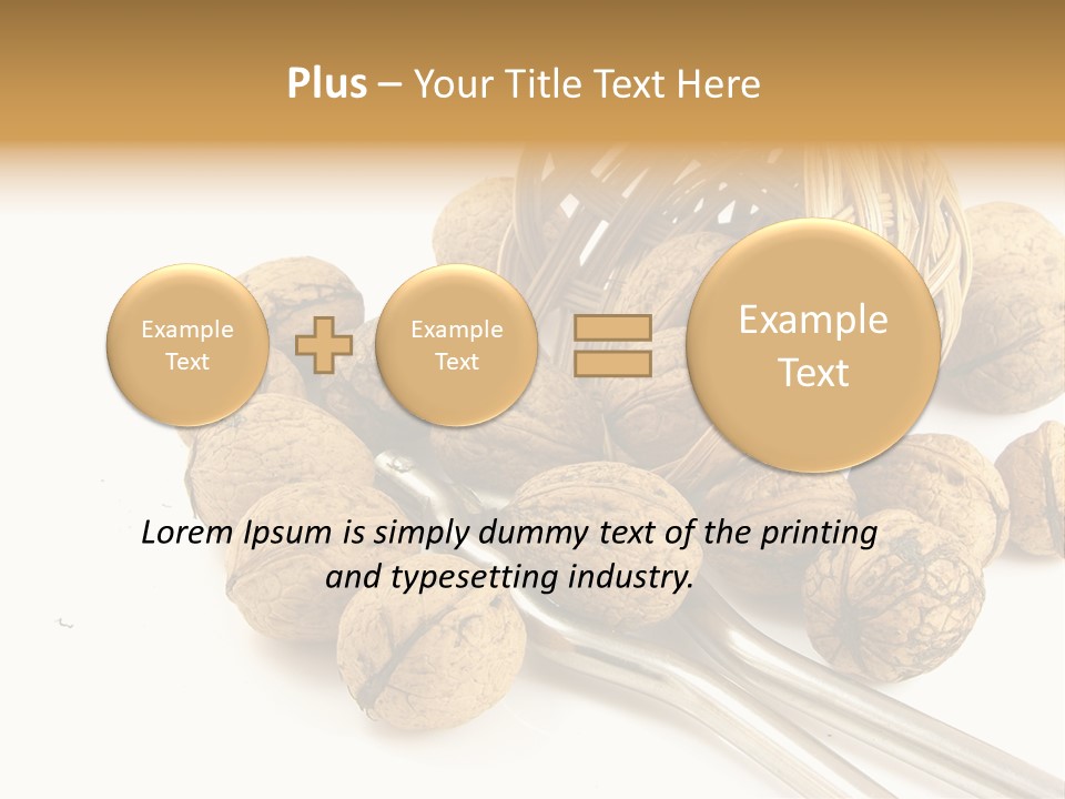 Round Nut Basket PowerPoint Template
