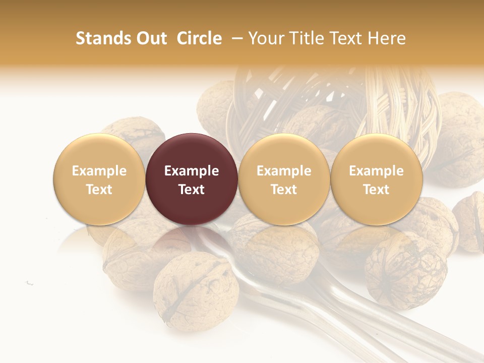 Round Nut Basket PowerPoint Template