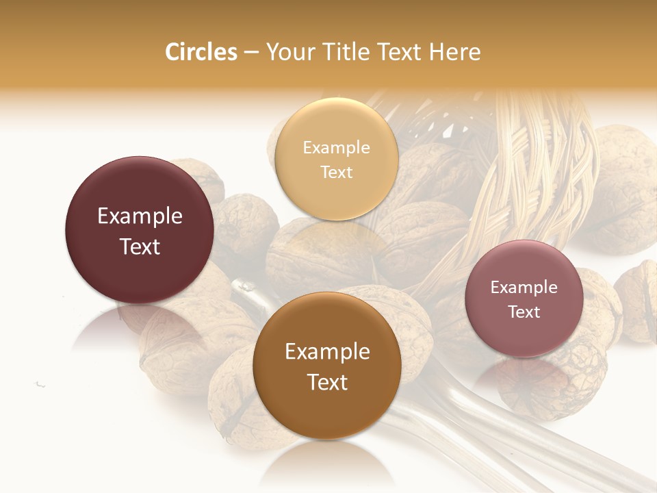 Round Nut Basket PowerPoint Template