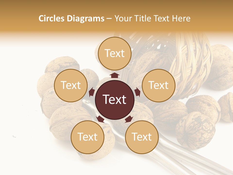 Round Nut Basket PowerPoint Template