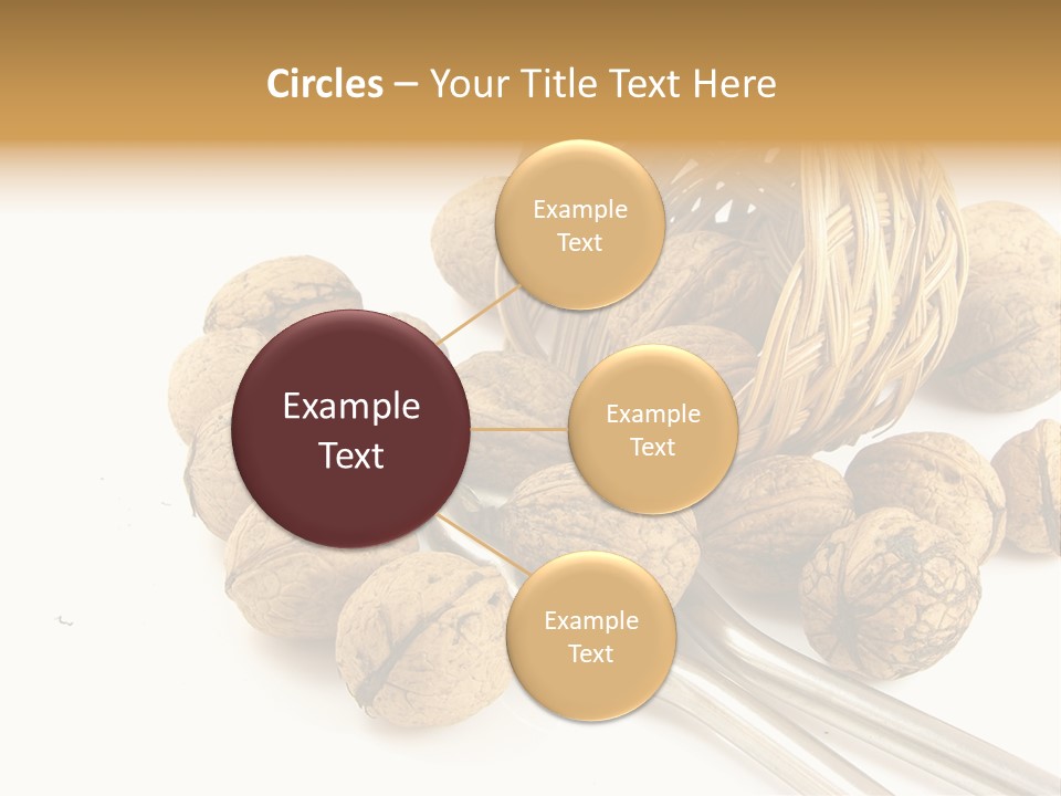 Round Nut Basket PowerPoint Template